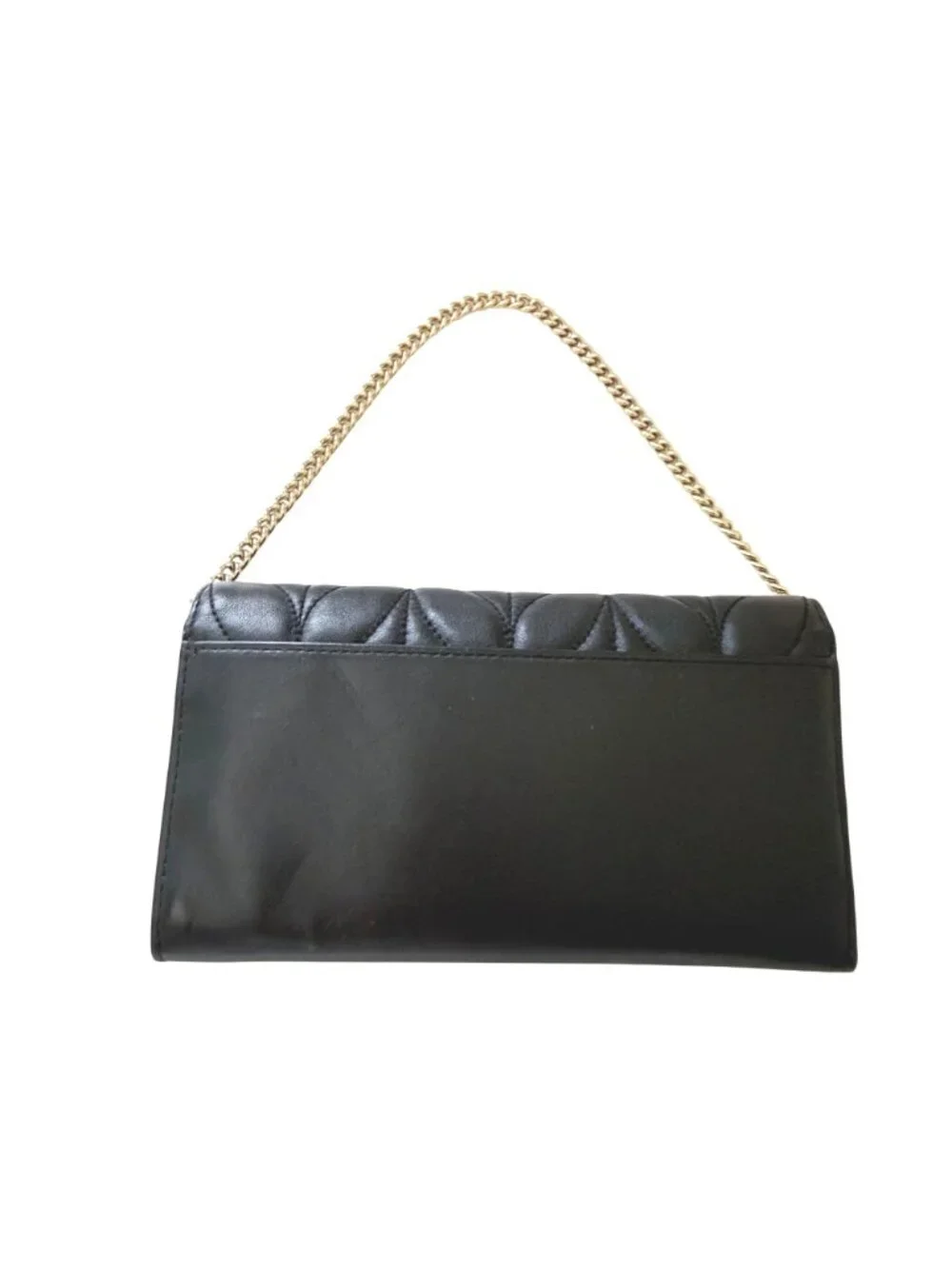 Kate Spade Women's Clutch Bag Purse Milou Briar Lane Quilted Black Leather Small - Picture 5 of 8